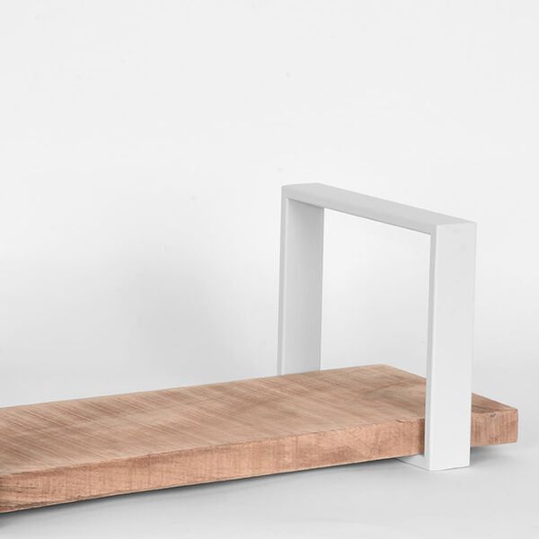 LABEL51 Mensola a Muro Slam 60x23x20 cm M Legno/Bianco