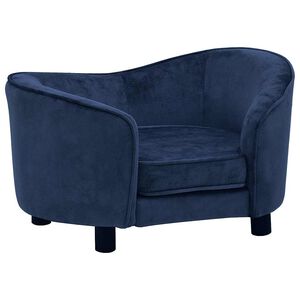 vidaXL Divano per Cani Blu 69x49x40 cm in Peluche