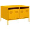 vidaXL Mobile TV Giallo Senape 68x50x43,5 cm Acciaio Laminato a Freddo