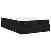 vidaXL Struttura letto con materasso 2 pcs Nero Velluto