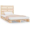 vidaXL Giroletto 90x190 cm Single in Legno Massello di Pino