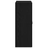 vidaXL Mobile a muro Rovere Nero 69,5 x 34 x 180 cm Legno multistrato