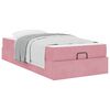 vidaXL Struttura letto con materasso con materasso 2 pcs Rosa Velluto