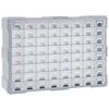 vidaXL Mobile Contenitore con 64 Cassetti 52x16x37,5 cm