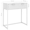 vidaXL Tavolo Consolle Bianco 72x35x75 cm in Acciaio