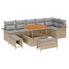 vidaXL Set Divano da Giardino 9 pz 8-Numero di posti