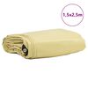 vidaXL Telo 650g / m² Beige 1,5 x 2,5 m Tela con rivestimento in PVC