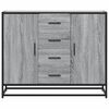 vidaXL Credenza Grigio Sonoma 92x35x76 cm in Legno Multistrato