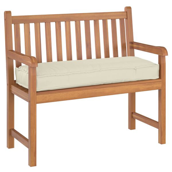 vidaXL Cuscino Crema 110 x 40 x 8 cm Tessuto Oxford