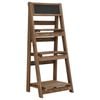 vidaXL Piedistallo Piante 3 Livelli con Lavagna 40x30x90cm Legno Abete