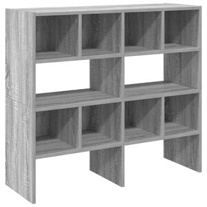 vidaXL Scarpiere 2 pz Impilabili Grigio Sonoma 89,5x30x40 cm