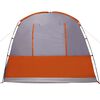 vidaXL Tenda da Campeggio 4 Persone Grigio e Arancione Impermeabile