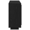vidaXL Credenza Rovere Nero 92 x 35 x 75 cm Legno multistrato