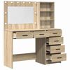 vidaXL Tavolo da Trucco Marrone 78.5 x 41 x 135 cm Legno multistrato
