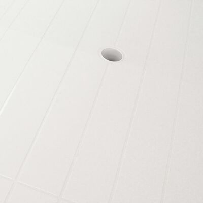 vidaXL Set da Pranzo da Giardino 7 pz in Plastica Bianco