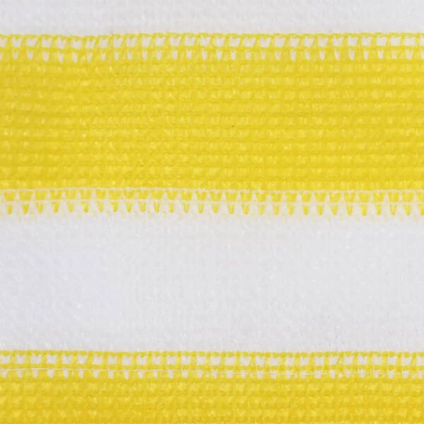 vidaXL Paravento da Balcone Giallo e Bianco 75x300 cm in HDPE