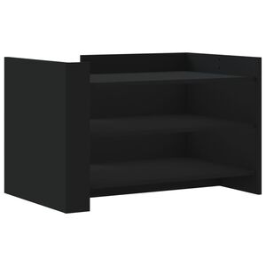 vidaXL Tavolino da Salotto Nero 80x50x50 cm in Legno Multistrato