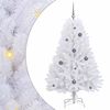 vidaXL Albero di Natale artificiale 150 cm PVC e Acciaio Bianco
