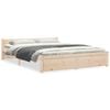 vidaXL Giroletto in Legno Massello 150x200 cm King Size