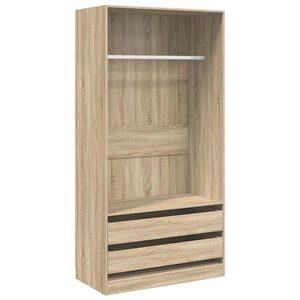 vidaXL Armadio Rovere Sonoma 100x50x200 cm in Legno Multistrato