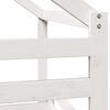 vidaXL Letto a Soppalco con Tetto Bianco 90x190 cm in Legno di Pino