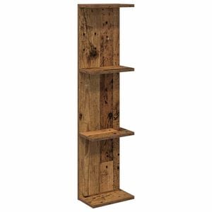 vidaXL Scaffale da parete Legno antico 25 x 15 x 100 cm