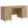 vidaXL Scrivania Rovere Artigianale Legno ingegnerizzato