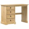 vidaXL Toeletta Corona 104x47x75 cm in Legno Massello di Pino
