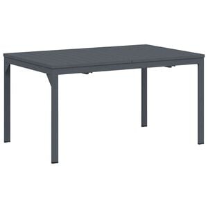 vidaXL Tavolo da Pranzo da Esterno Antracite 210 x 90 x 73 cm Acciaio