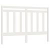 vidaXL Testiera per Letto Bianca 156x4x100 cm Legno Massello di Pino