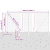vidaXL Palo della recinzione Argento 50 x 1,6 m (rete da 50 mm)