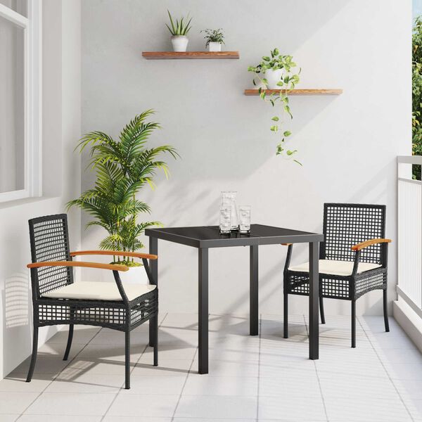 vidaXL Set da Pranzo per Giardino 5 pcs Grigio polyrattan