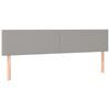 vidaXL Testiera Grigio Chiaro 160x5x78/88 cm in Tessuto