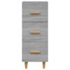 vidaXL Credenza Grigio Sonoma 34,5x34x90 cm in Legno Multistrato