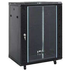 vidaXL Armadietto di Rete 15U 19" IP20 Nero 60x45x86 cm