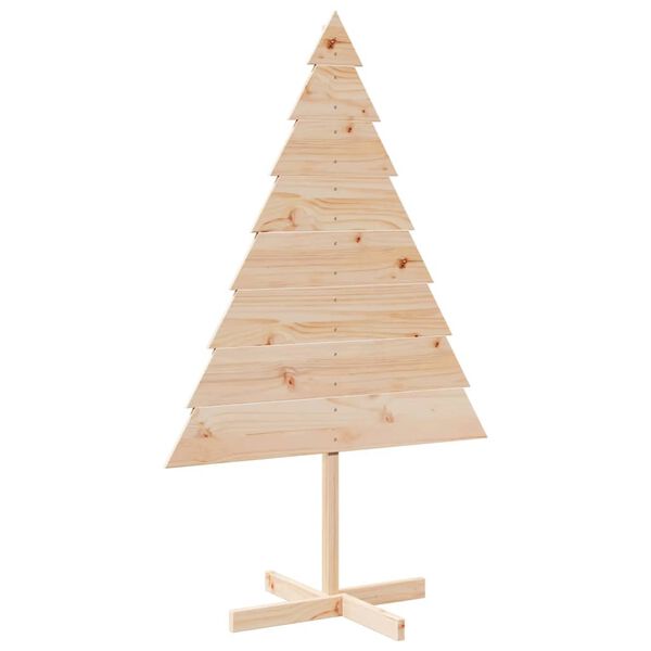 vidaXL Albero di Natale Decorativo in Legno 150 cm in Legno Massello