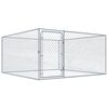 vidaXL Recinto per Cani da Esterno in Acciaio Zincato 2x2x1 m