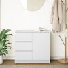 vidaXL Credenza con Cassetto Bianco 71x35x65 cm in Legno Multistrato