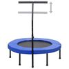 vidaXL Trampolino da Fitness con Manico e Tappetino di Sicurezza 102cm
