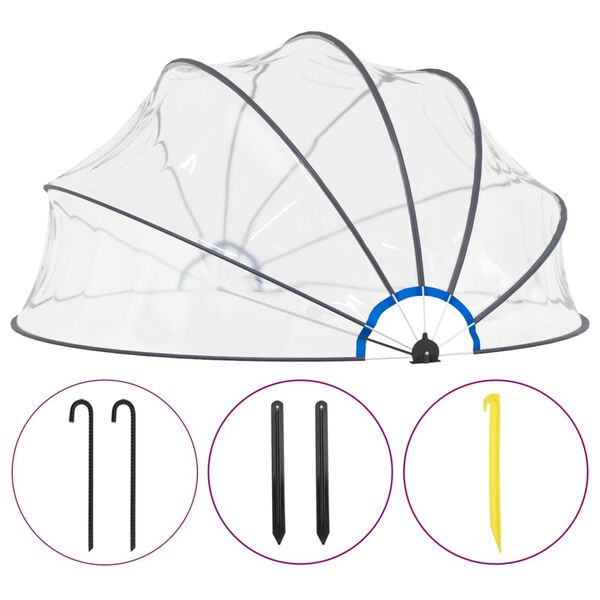 vidaXL Cupola per Piscina 440x220 cm