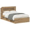 vidaXL Telaio del letto con storage Rovere Artigianale 120 x 200 cm