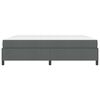 vidaXL Letto a molle con materasso Grigio scuro 200 x 200 cm Tessuto