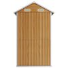 vidaXL Capanno Giardino Marrone Chiaro 192x152,5x237cm Acciaio Zincato