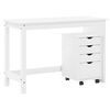 vidaXL Set di Scrivania e Armadietto 2 pz Bianco