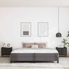 vidaXL Struttura del letto con materasso Grigio 200 x 200 cm Tessuto