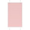 vidaXL Tenda Plissettata Rosa 70x100 cm Larghezza Tessuto 69,4 cm
