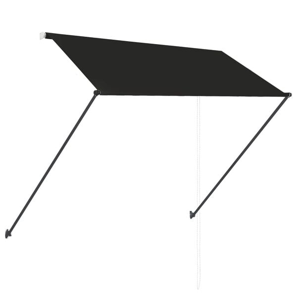 vidaXL Tenda da Sole Retrattile con LED 250x150 cm Antracite