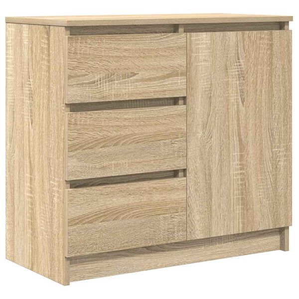 vidaXL Credenza con Cassetto Rovere Sonoma 71x35x65 cm in Truciolato