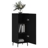 vidaXL Credenza Nero 34,5x34x90 cm in Legno Multistrato