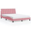vidaXL Giroletto senza Materasso Hanko Rosa 140x200 cm in Velluto